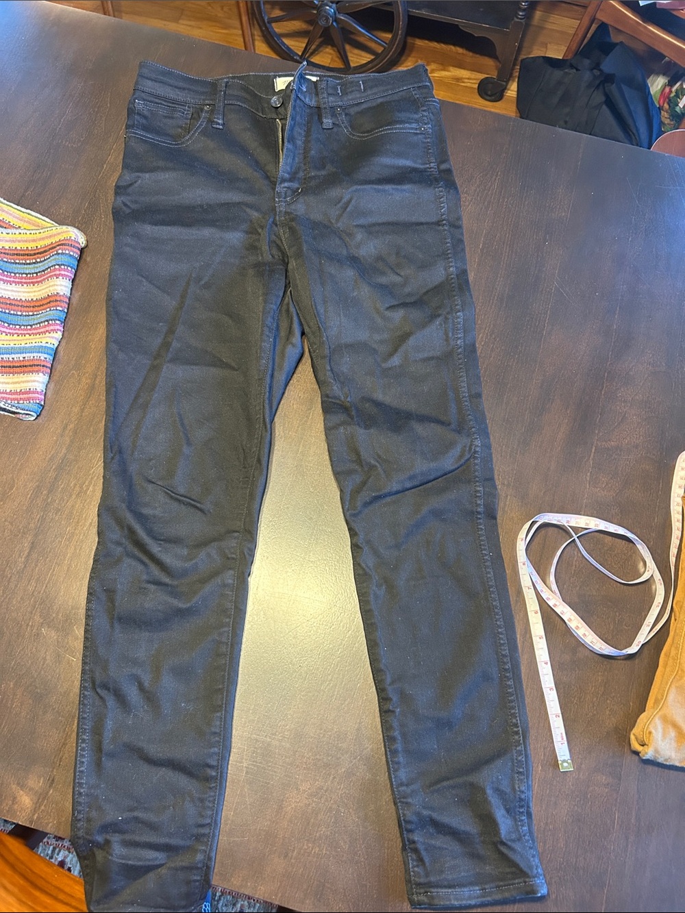 Madewell Skinny Black Jeans with Stretch